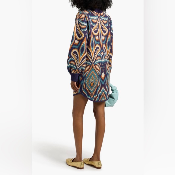 FARM Rio Pineapple IKAT Knit Dress Size L $220 - Picture 3 of 8